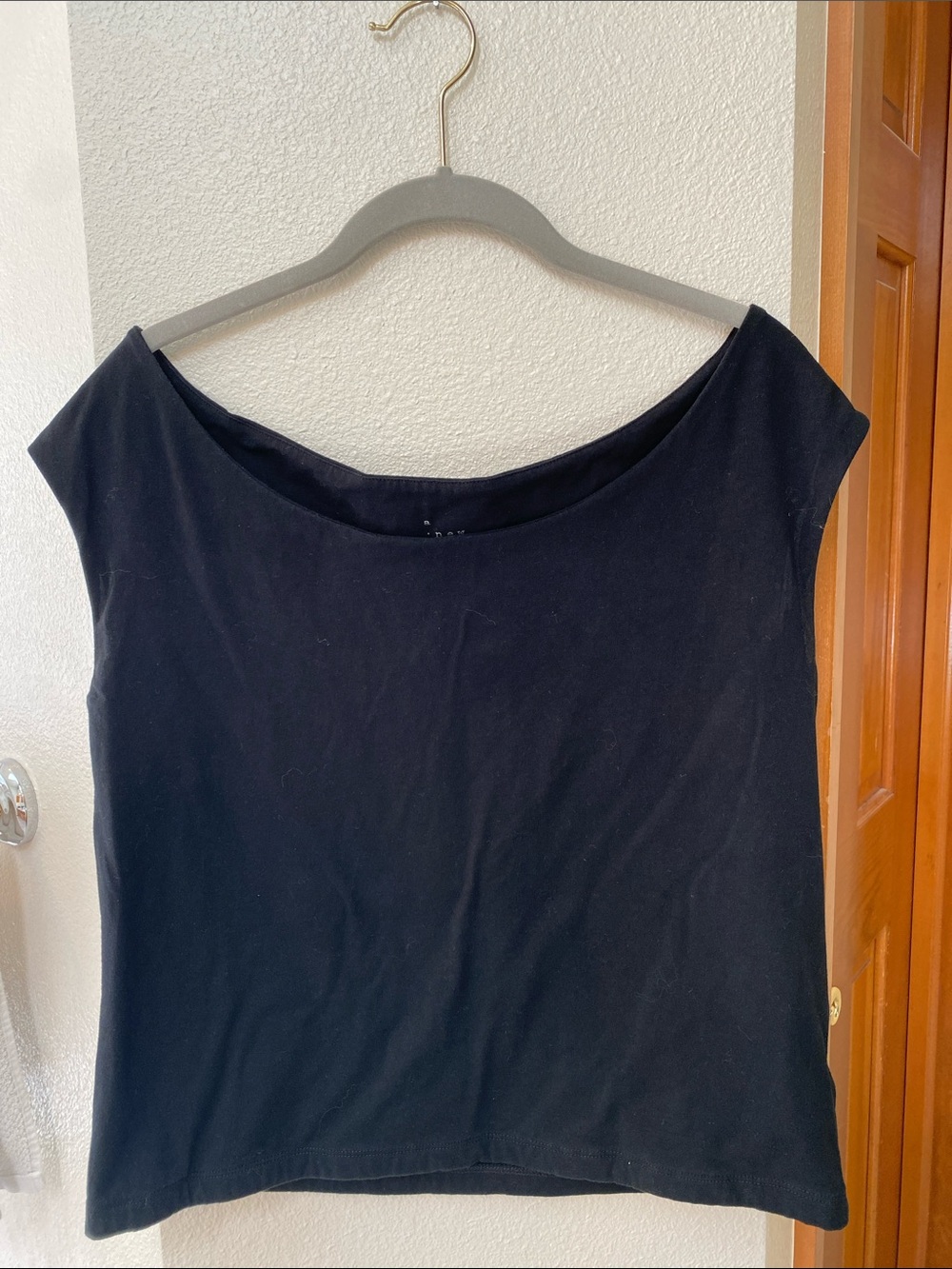 A New Day Sculpt off the shoulder top